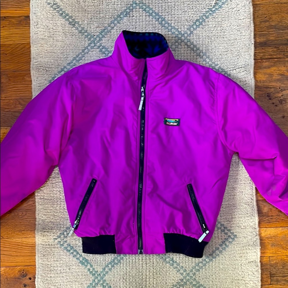 Vintage LL Bean Purple Zip-Up Jacket